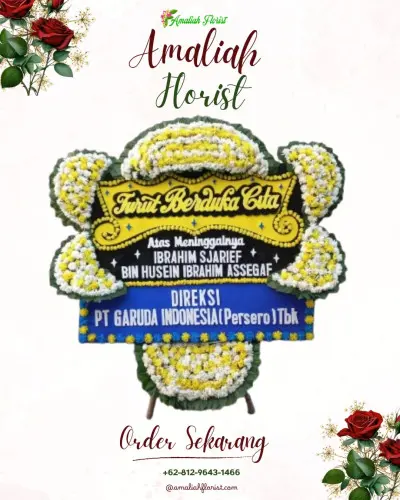 Papan Bunga Duka di Debong Kulon