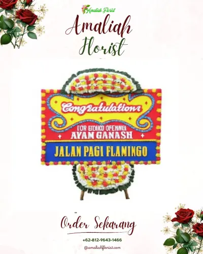Bunga Papan Congratulation di Debong Kulon